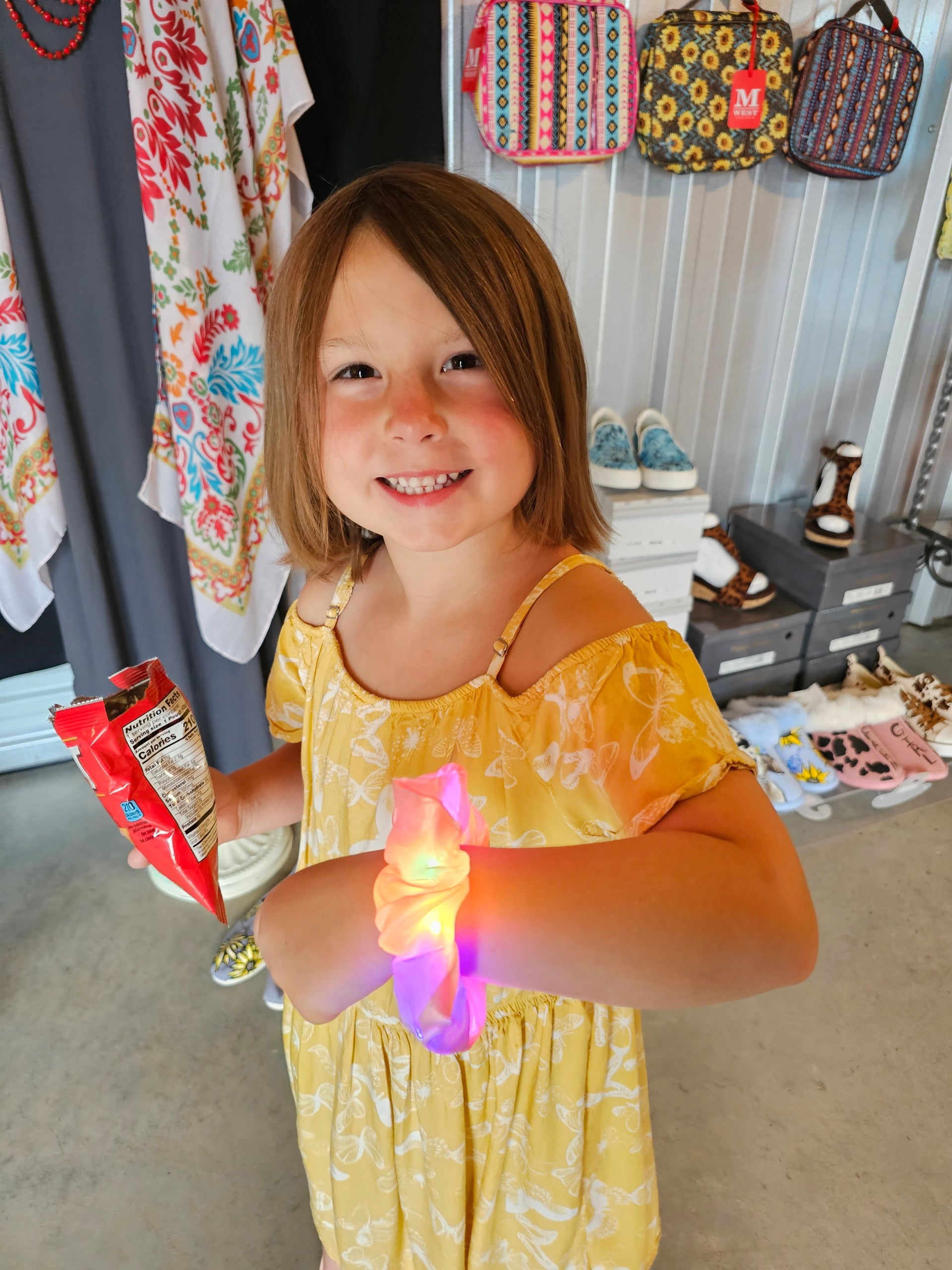 Light up hair scrunchies