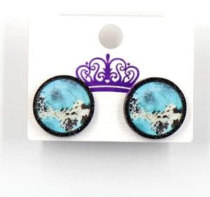 Acrylic stud earrings