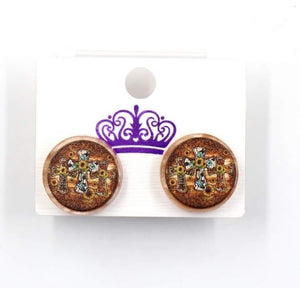 Acrylic stud earrings