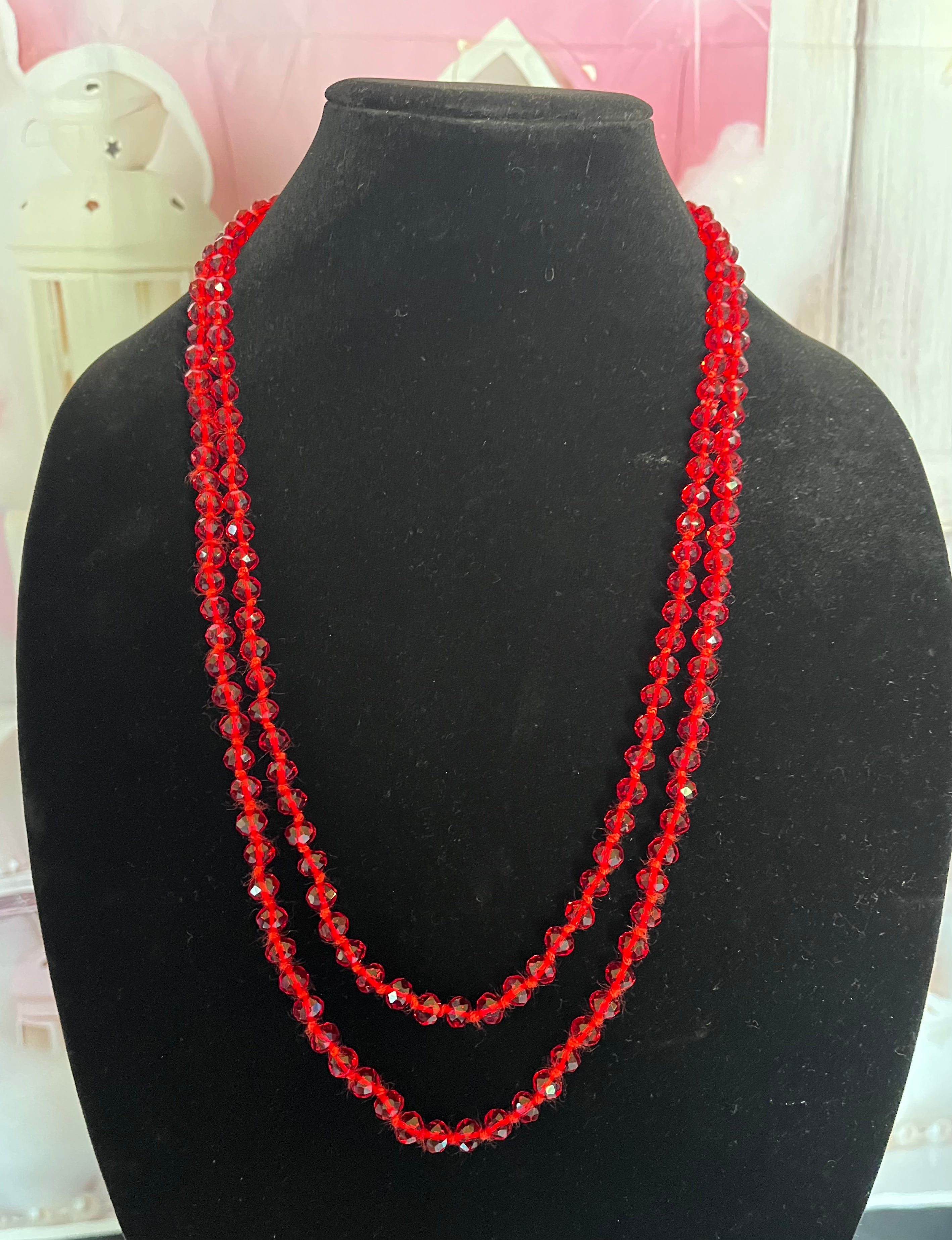 60” inch beaded necklaces