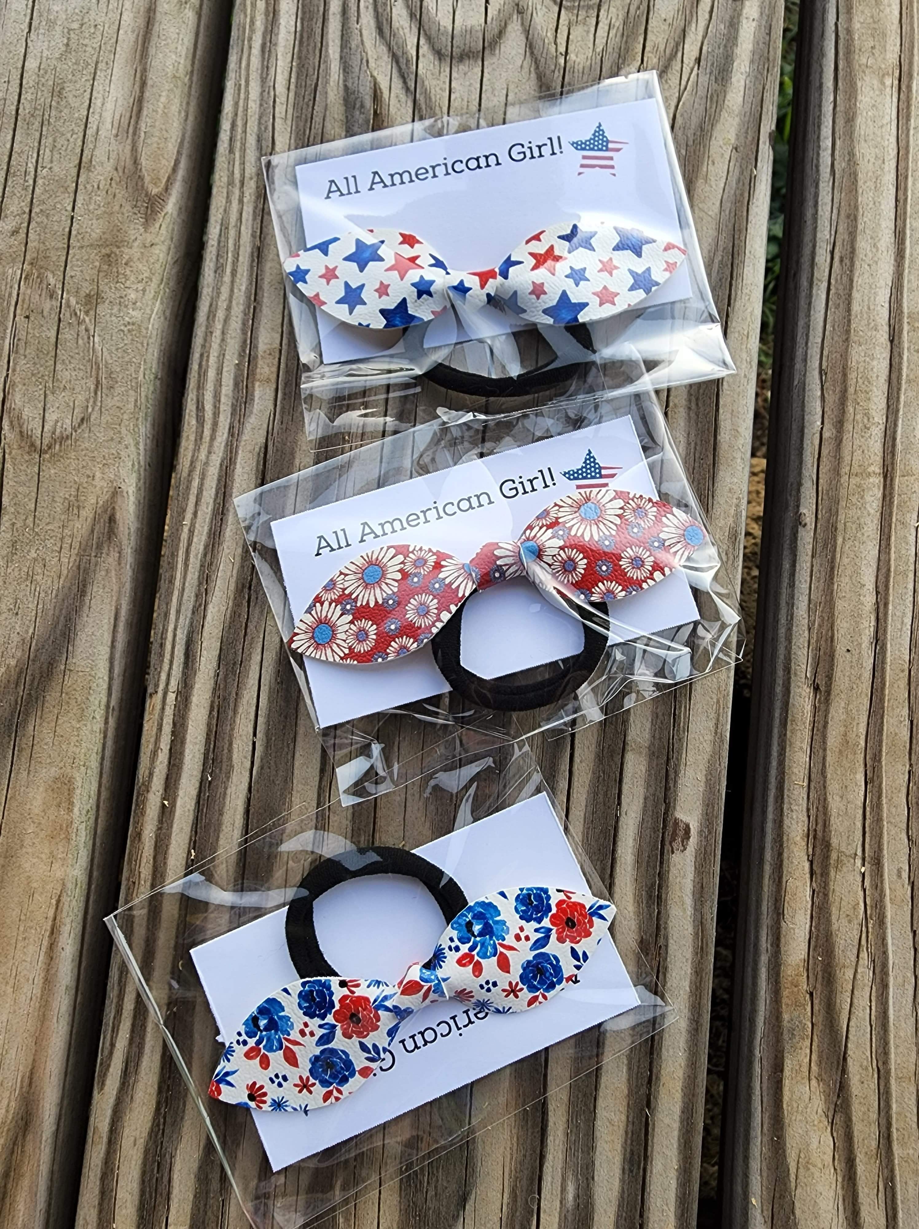 All American Girl hair ties