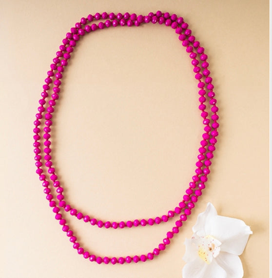 60” inch beaded necklaces